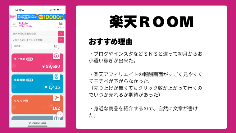 楽天ROOM